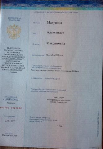 Документ преподавателя Гарсон Александра Максимовна