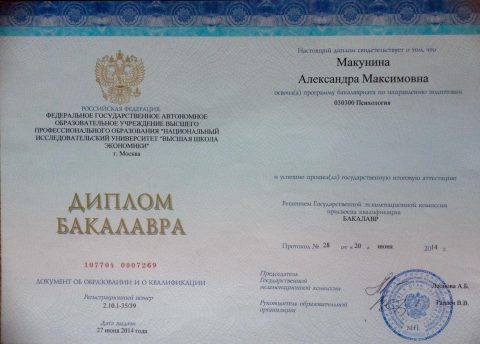 Документ преподавателя Гарсон Александра Максимовна