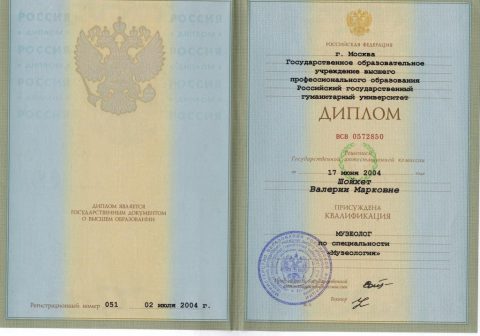 Документ преподавателя Шойхет Валерия Марковна