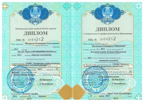 Документ преподавателя Фулапова Екатерина Алексеевна