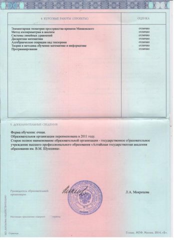 Документ преподавателя Теплов Кирилл Андреевич