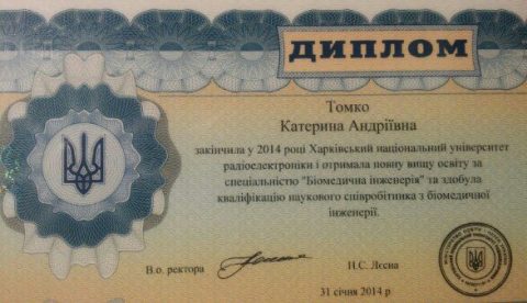 Документ преподавателя Томко Екатерина Андреевна