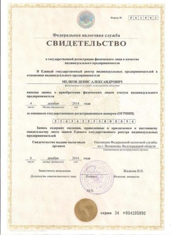 Документ преподавателя Мелков Денис Александрович