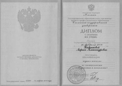 Документ преподавателя Баянова Лариса Александровна