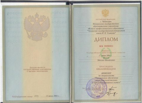 Документ преподавателя Волков Максим Михайлович