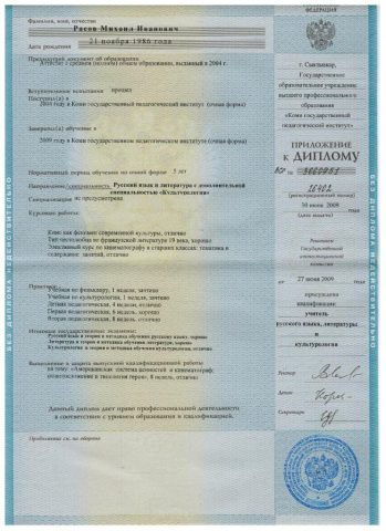 Документ преподавателя Расов Михаил Иванович