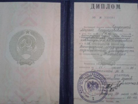 Документ преподавателя Мищенко Марина Владиславовна