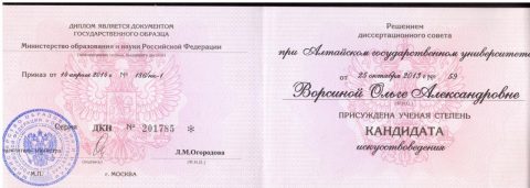 Документ преподавателя Ворсина Ольга Александровна
