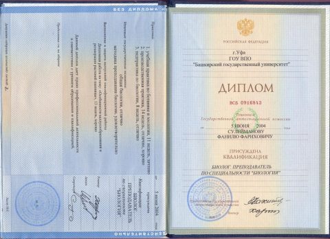Документ преподавателя Сулейманов Фаниль Фарихович