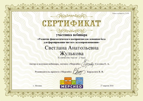 Документ преподавателя Жулькова Светлана Анатольевна