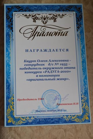 Документ преподавателя Квурт .Олеся Алексеевна