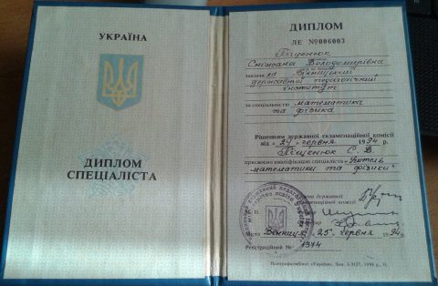 Документ преподавателя Фещук Снежана Владимиривна