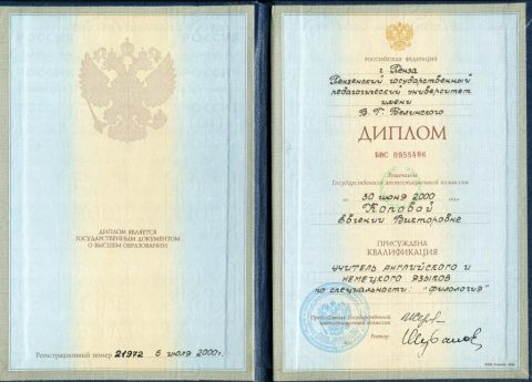 Документ преподавателя Копова Евгения Викторовна