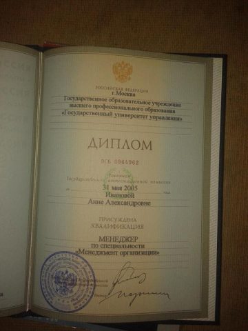 Документ преподавателя Салаи (Иванова) Анна Александровна