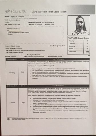 Документ преподавателя Чернова Екатерина Сергеевна