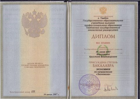 Документ преподавателя Завражина Кристина Владимировна
