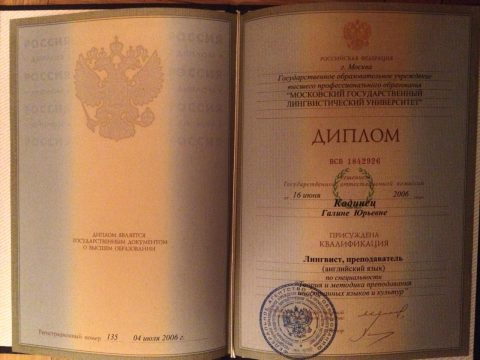 Документ преподавателя Кодинец Галина