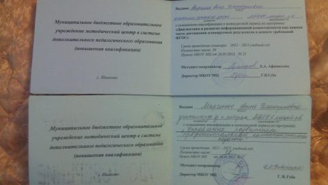 Документ преподавателя Кириллова Анна Дмитриевна