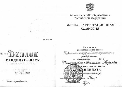 Документ преподавателя Сомикова Татьяна Юрьевна