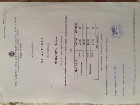 Документ преподавателя Муратова Татьяна Владимировна